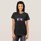 T-shirt Drapeau philippin Cat Philippines Pride (Devant entier)