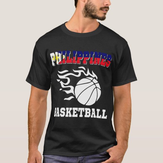 T-shirt Drapeau philippin de basket-ball Jersey Sports phi (Devant)