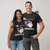 T-shirt Drapeau philippin de basket-ball Jersey Sports phi (Unisexe)