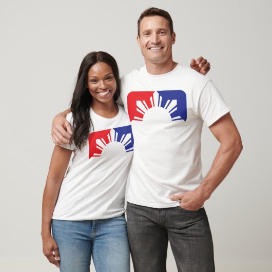 T-shirt Drapeau philippin de ligue - demi (Unisexe)