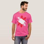 T-shirt Drapeau philippin de plongée (Devant entier)