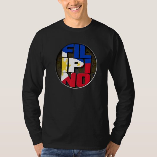 T-shirt Drapeau philippin Drapeau philippin Pinoy (Devant)