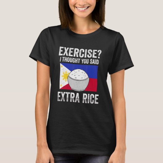 T-shirt Drapeau philippin Extra Rice (Devant)