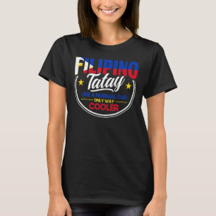 T-shirt Drapeau philippin Hommes Tatay Papa philippin Pino