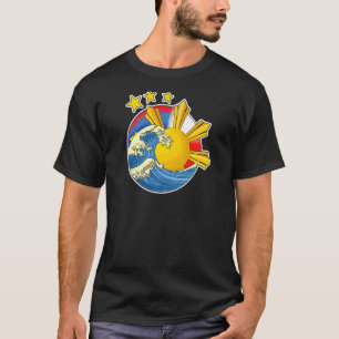 T-shirt Drapeau philippin japonais philippin japonais Japo