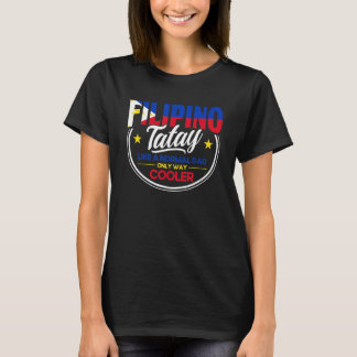 T-shirt Drapeau philippin masculin Tatay papa philippin Fi