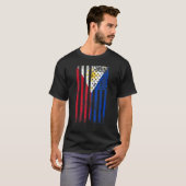 T-shirt Drapeau philippin rétro Philippines (Devant entier)