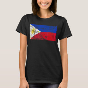 T-shirt Drapeau philippin Vintage fier Drapeau philippin