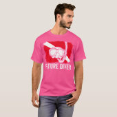 T-shirt Drapeau Plongée Futur Plongeurs Plongée (Devant entier)