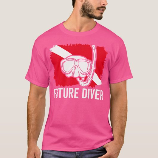 T-shirt Drapeau Plongée Futur Plongeurs Plongée (Devant)