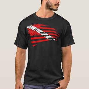 T-shirt Drapeau Plongée Scuba Patriotique