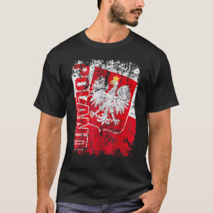 T-shirt Drapeau POLOGNE Vintage POLOGNE DÉTESTÉE