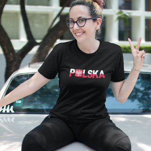 T-shirt Drapeau polonais classique Aigle national