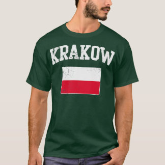 T-shirt Drapeau polonais de Cracovie Polska Polski