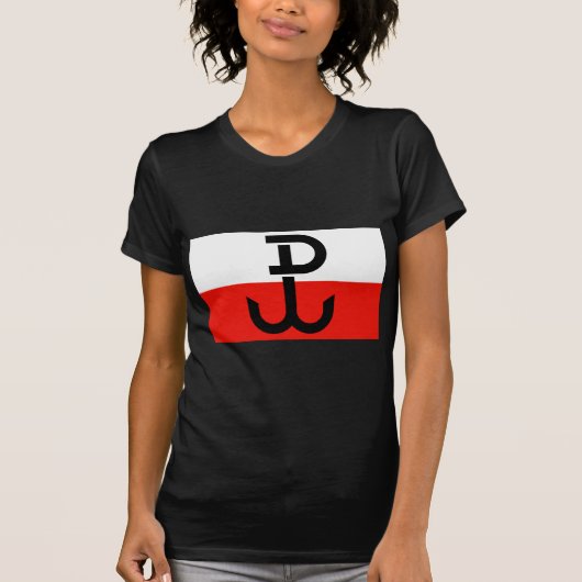 T-shirt Drapeau polonais de résistance (Devant)