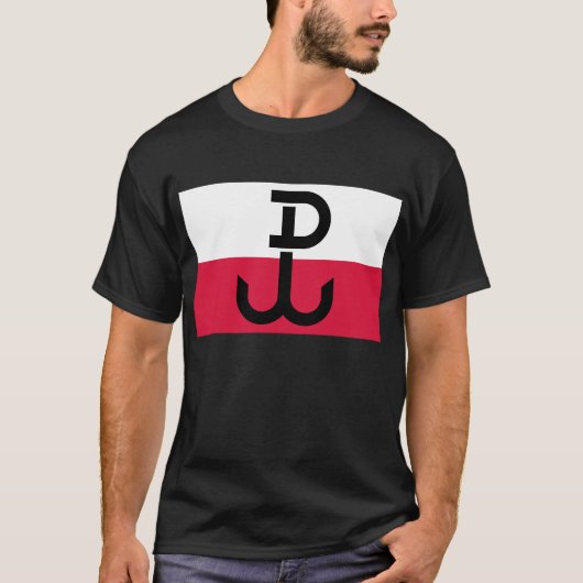 T-shirt Drapeau polonais de résistance (Devant)
