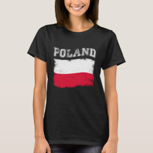 T-shirt Drapeau Polonais Destination Touristique Vacances