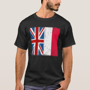 T-shirt Drapeau polonais & Drapeau Union Jack & Idées Pols