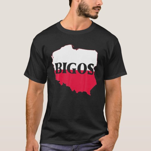 T-shirt Drapeau polonais drôle - Pologne Repas Bigos Natio (Devant)