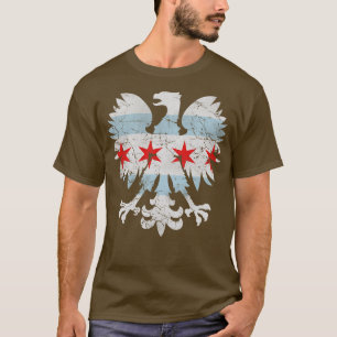 T-shirt Drapeau polonais Eagle Chicago