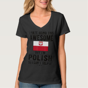T-shirt Drapeau polonais incroyable Pologne Racines polona