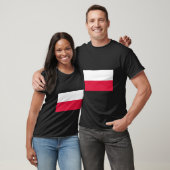 T-shirt drapeau polonais (Pologne) (Unisexe)