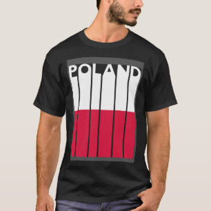 T-shirt Drapeau polonais Pologne Vintage