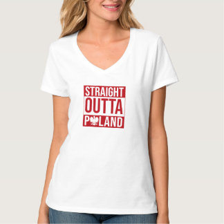 T-shirt Drapeau Polska cool droit devant Pologne
