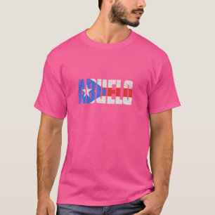 T-shirt Drapeau porto-ricain Mens Porto Rico Grandpa Abuel