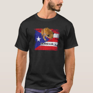 T-shirt Drapeau Porto Rico avec Boricua Coqui Patriotic Gr