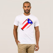 T-shirt Drapeau Porto Rico de Conga (Devant entier)