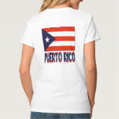 T-shirt Drapeau Porto Rico et Porto Rico (Dos)