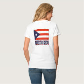 T-shirt Drapeau Porto Rico et Porto Rico (Dos entier)