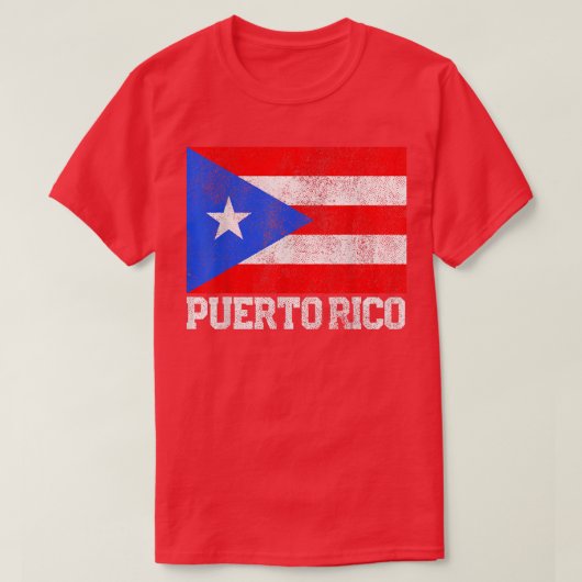 T-shirt Drapeau Porto Rico National Pride Racines Pays Fam (Design devant)