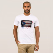 T-shirt Drapeau portoricain (Devant entier)