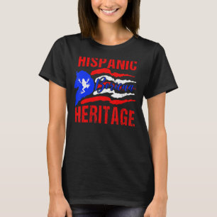T-shirt Drapeau portoricain Patrimoine Hispanique Boricua
