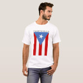 T-shirt Drapeau portoricain personnalisé (Devant entier)