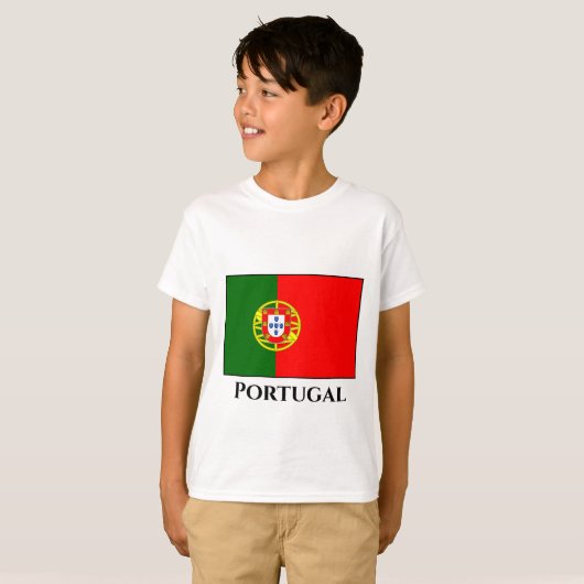 T-shirt Drapeau portugais (Devant entier)