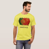 T-shirt drapeau portugais (Devant entier)