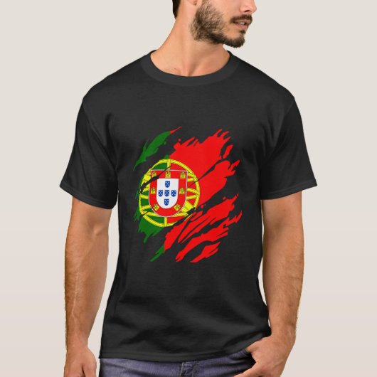 T-shirt Drapeau portugais (Devant)