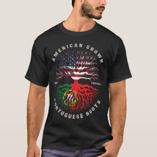 T-shirt Drapeau portugais américain