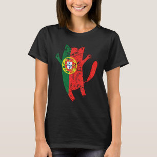 T-shirt Drapeau portugais de Happy Cat Portugal