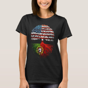 T-shirt Drapeau portugais des racines américaines du Portu