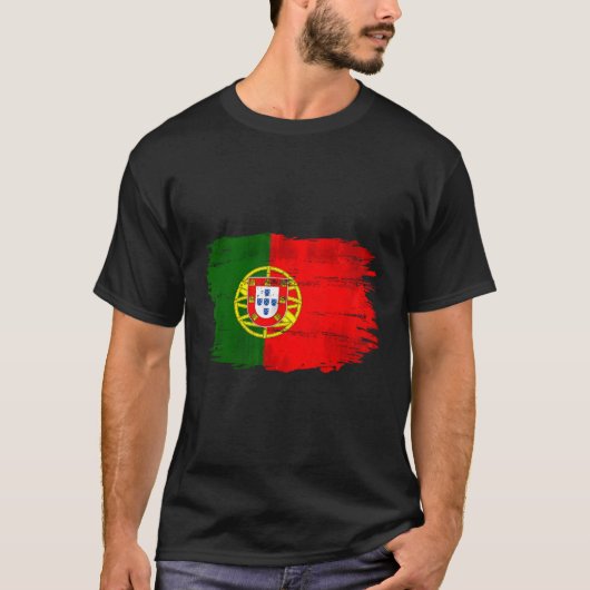 T-shirt Drapeau Portugal pour le portugais (Devant)