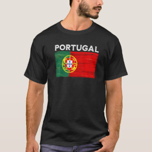 T-shirt Drapeau Portugal Vintage