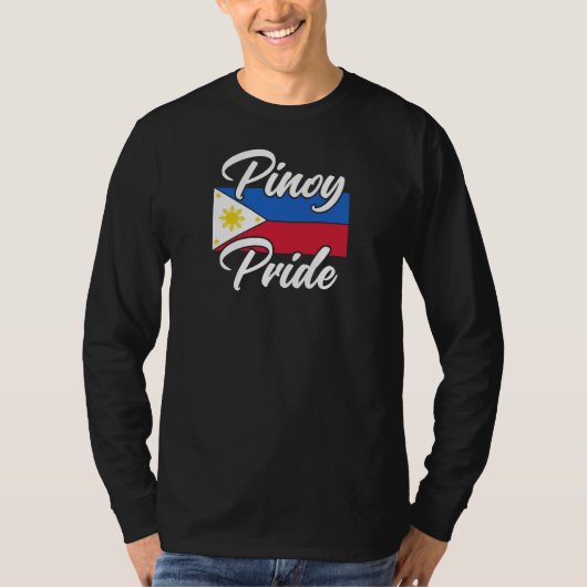 T-shirt Drapeau pour des Pinoys Fiers (Devant)
