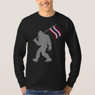 T-shirt Drapeau Prathet Thai Ou Thai Sur Drapeau Thaïlande