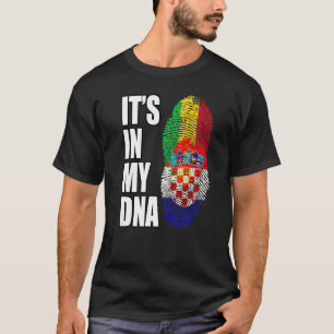 T-shirt Drapeau Premium du mélange ADN malien et croate