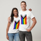 T-shirt Drapeau Progress Pride LGBTQ+ (Unisexe)
