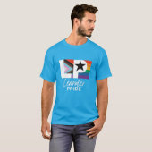 T-shirt Drapeau progressif Leander PRIDE (Devant entier)